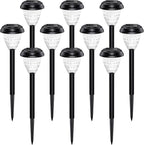 Super Bright Solar Lights Outdoor Waterproof-10 Pack, Dusk to Dawn Up to 12 Hrs - Image 2