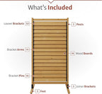 6.1ft H x 3.1ft W Freestanding or Surface Mount Enclo Solara Louvered Screen - Image 6