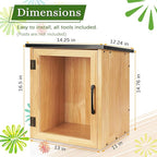 Outdoor Library Outdoor Book Box Storage Small Wooden Cabinet Little Literature - Image 2