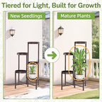 iDavosic.ly Plant Stand Indoor Outdoor, 5 Tier Corner Metal Flower Display - Image 7