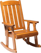VINGLI Heavy Duty 600 LBS Outdoor Wooden Rocking Chair by VINGLI