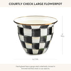 MACKENZIE-CHILDS Flowerpot, Decorative Garden Pot - Image 4