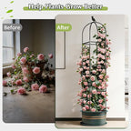 Square Tomato Cages for Garden, 6.2 FT Cucumber Trellis for Flowers, Rustproof - Image 4