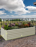 Garvee 6x3x2ft Galvanized Raised Garden Bed Outdoor, Rust-Resistant Raised - Image 3