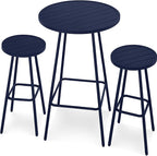 Best Choice Products 3-Piece Patio Dining Set, Bar Height, Outdoor Bistro Set by BestChoiceProducts