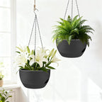Set of 2-8 Inch Self Watering Hanging Planters - Image 5