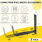 LukLoy Window Planter Box Brackets, 2 Pack Adjustable Heavy Duty Wall Mount - Image 3