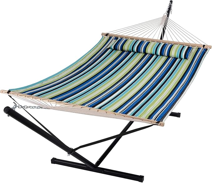 SUNCREAT Hammock with Stand 2 Person Heavy Duty, Freestanding Hammock with by SUNCREAT