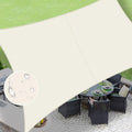 LOVE STORY Rectangle 6'x6' Waterproof Sun Shade Sail Canopy UV Block by LOVESTORY