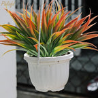 16Pcs Artificial Grass Fake Plants 17.3in Outdoor Plastic Plants UV Resistant - Image 4