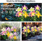 4 Pack Solar Garden Lights LED Solar Lilies Flower Lights, Yard Patio Pathway - Image 7