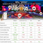 LED Flood Light Outdoor 30W, 300W Equivalent 3000LM Smart RGB Landscape Lighting - Image 3