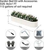 Galvanized Metal Planter Round Raised Garden Bed Kit - Image 2