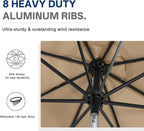 ABCCANOPY Durable Solar Led Patio Umbrellas - Image 8