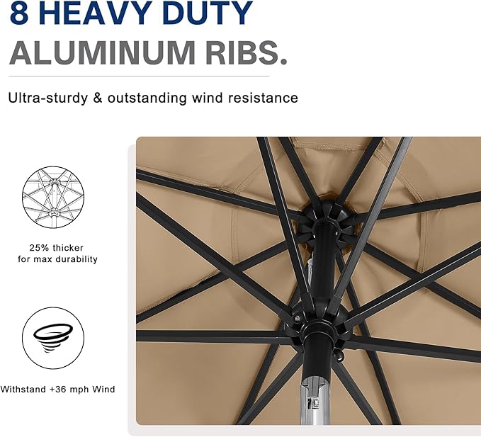 ABCCANOPY Durable Solar Led Patio Umbrellas - Image 8