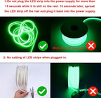 AC 110V COB LED Strip Lights Outdoor Waterproof 65.6ft, IP65 Flexible Cuttable - Image 6
