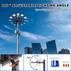 Juyace 480W LED Parking Lot Light, Slip Fitter Mount, 72000LM Shoebox Flood - Image 4