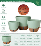 12/10/8 Inch Self Watering Pots - Image 4