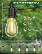 100FT Outdoor String Lights - Image 3