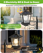 Outdoor Flower Pots 2 in 1, Solar Lamp Post - Image 3