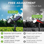 InnoGear Solar Lights Outdoor Lighting Waterproof Landscape Spotlights - Image 2