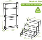 Plant Stand, 4 Tier Stackable Tiered Plant Stand, Scalable Heavy Duty Tall - Image 3