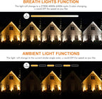 MEIHUA 6 in 1 Solar Spot Lights Outdoor, Solar Landscape Spotlights - Image 2
