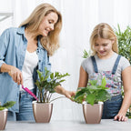4 Pack Self Watering Pots 4-inch Decorative Flower Planters - Image 4