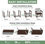 5-Piece Outdoor Dining Furniture Set - Image 9