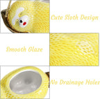 Hacaroa 2 Pack Sloth Hanging Planters - Image 4