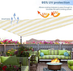 E&K Sunrise 15' x 15' x 15' Sun Shade Sail Triangle Canopy Shade Cover UV Block - Image 5