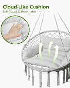 Greenstell Hammock Chair, Macrame Swing Chair - Image 3