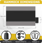Camping Hammock Lightweight, Portable Hammocks Parachute Hammock - Image 2