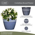 Classic Home and Garden Corinthian Resin Planter Pot - Image 2