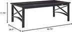 Crosley Furniture Kaplan Weather Resistant Metal Outdoor Coffee Table - Image 3