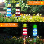 Solar Lights Outdoor 2 Pack, Solar Garden Lamps, Outdoor Decorations, Garden - Image 3