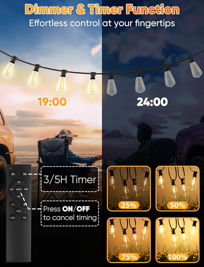 Brightever Outdoor String Lights - Image 4