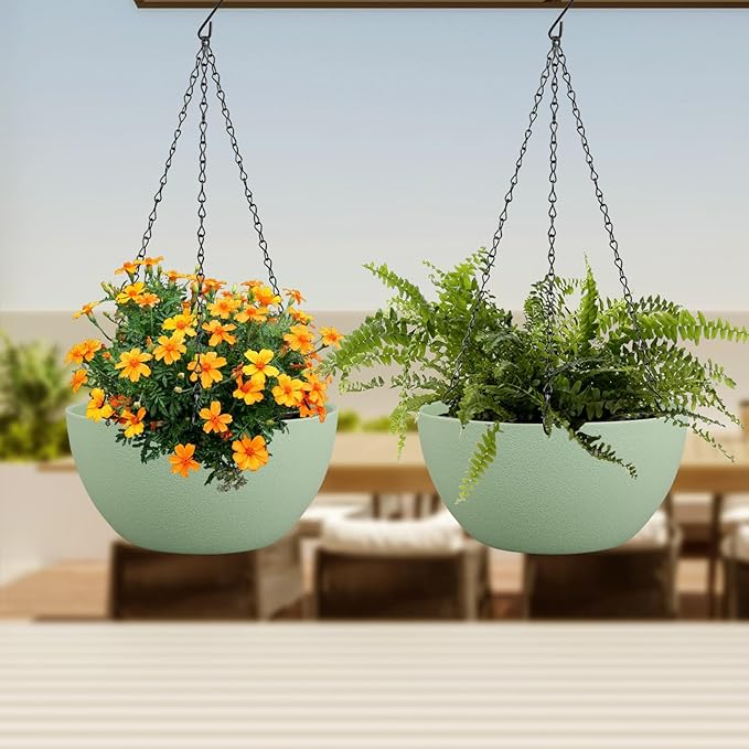 12 inch Large Hanging Planters Plant Pots - Image 6