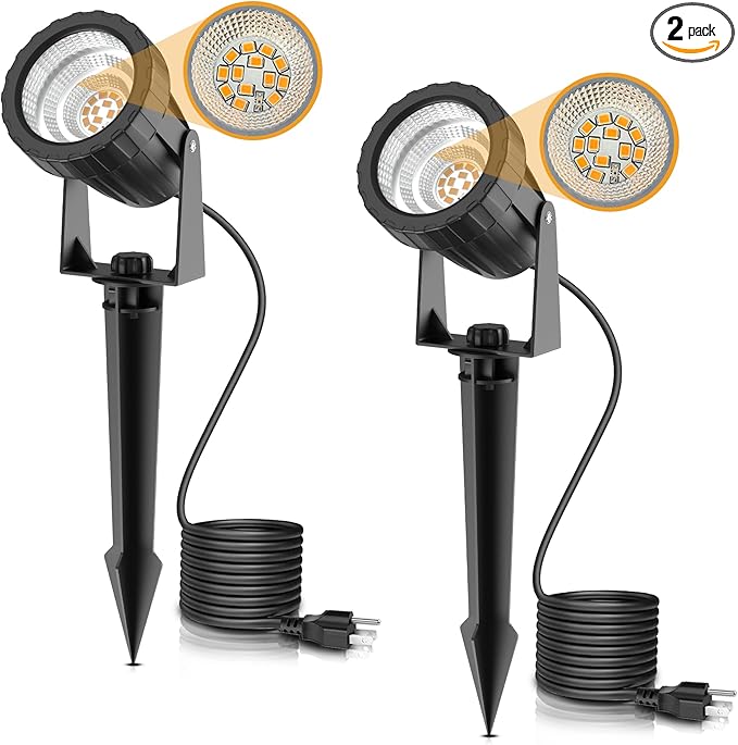 L LOHAS LED 12W Dusk to Dawn Outdoor Lighting, Auto On/Off 3000K Landscape by LLOHASLED