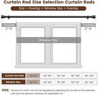 1” Diameter Curtain Rods Itself is 30 to 45 inch 1 Pack Fit 30-39 inch Window - Image 2