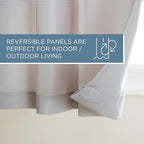 TOWN & COUNTRY BASICS Cabana Solid Heavyweight Indoor Outdoor Curtains - Image 6