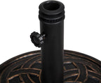 Backyard Expressions 26.5 lb Round Heavy Duty Patio Umbrella Base – Weather - Image 4
