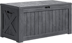 Greesum 120 Gallon Deck Box, Resin Outdoor Storage Container by BuynowfromGreesum