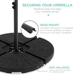 Best Choice Products 10ft Offset Hanging Market Patio Umbrella w/Easy Tilt - Image 5