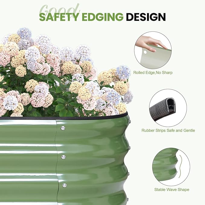 2Pcs 3-in-1 Adjustable Raised Garden Bed Kit | Galvanized Planter Boxes - Image 4