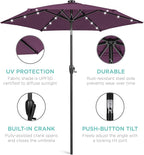 Best Choice Products 7.5ft Outdoor Solar Market Table Patio Umbrella - Image 5