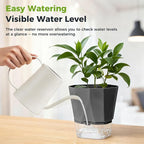 10 Pack Self Watering Pots for Indoor Plants, 6.7 Inches Self Watering Planters - Image 9