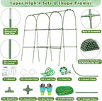 Cucumber Trellis for Raised Bed, Garden Arch Trellis for Climbing Plants Outdoor - Image 2