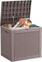 EasyUp 30 Gallon Outdoor Deck Box Waterproof, Lager Patio Storage Box Indoor by EASYUP