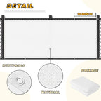 LOVE STORY Balcony Privacy Screen, 2.5'x8' Deck Shield Screen Fence Cover - Image 5